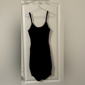 Spaghetti strap black maxi dress